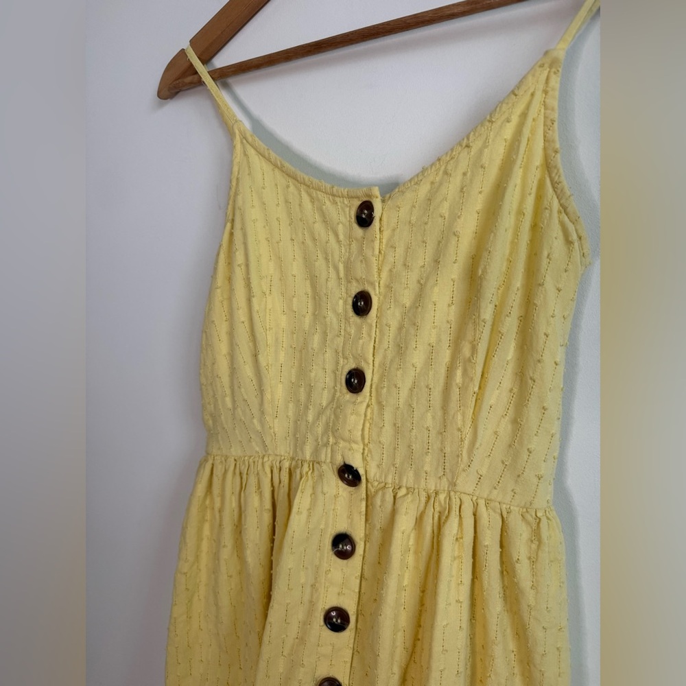 Yellow Button Down Dress - image 2